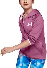 img 1 attached to 🔥 Stay Warm and Stylish with Under Armour Girls Armour Fleece Full Zip