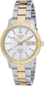 img 4 attached to SNK892K1 Seiko 5 Automatic Ladies Analog Silver Business Watch: Stylish and Reliable