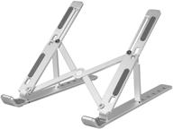 🔥 portable laptop stand - f'wode adjustable laptop stand, ergonomic macbook pro stand for bed, compatible with all laptops (includes free cell phone stand) logo