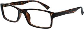 img 3 attached to 🕶️ Brun Tortoiseshell Reading Glasses with Built-in Sun Readers - Value Twin Pack for Men and Women - UV400 Protection - RS92-2 +1.00 Magnification