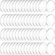 high-quality 3 inch acrylic christmas keychain blanks: clear discs for diy christmas ornaments (pack of 50) logo