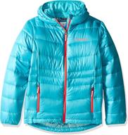 🧥 columbia girls' gold 550 turbodown hooded down jacket - ultimate winter outerwear for girls logo