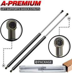 img 4 attached to 🚗 A-Premium Tailgate Rear Hatch Lift Supports Shock Struts - Jeep Cherokee 1984-1994 Wagoneer Replacement - 2PC Set