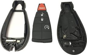 img 2 attached to Keyless Remote Key Case (Shell) Replacement - Compatible with IYZC01C M3N5WY783X