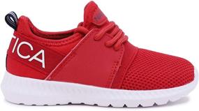img 3 attached to 👟 Nautica Kids Boys Lace-Up Fashion Sneaker: Stylish & Breathable Athletic Running Shoe (Toddler/Little Kid)