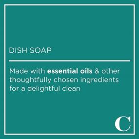 img 1 attached to 🍋 Caldrea Dish Soap: Biodegradable & Invigorating Ginger Pomelo Scent - Soap Bark, Aloe Vera - 16 oz