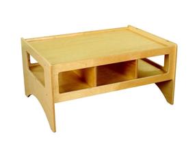 img 1 attached to 🪑 Childcraft 1464164 Multi-Purpose Play Table: Natural Wood Tone, 36 x 26 x 18 inches