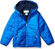 columbia boys winter fleece rugged ridge sherpa full zip jacket logo