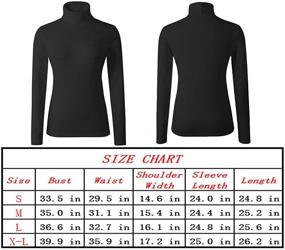 img 1 attached to RightPerson Womens Turtleneck T Shirt Pack White Women's Clothing for Lingerie, Sleep & Lounge