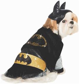 img 4 attached to Rubie's Costume DC Heroes and Villains Collection Pet Costume - Cuddly Batman: Unleash your Pet's Inner Superhero!