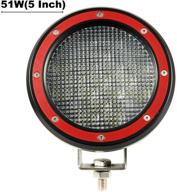 1x 5-inch flood round led work light fog light waterproof offroad driving led light for jeep suv boat truck atv car - bicyaco logo