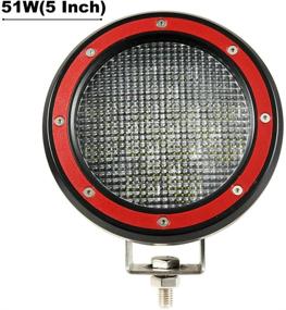 img 4 attached to 1x 5-Inch Flood Round LED Work Light Fog Light Waterproof Offroad Driving LED Light for Jeep SUV Boat Truck ATV Car - BICYACO