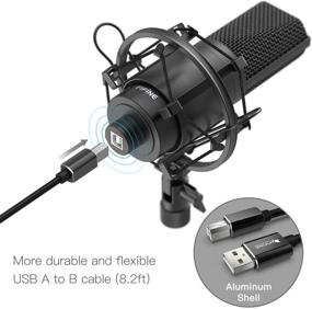 img 2 attached to 🎙️ Fifine USB Streaming Microphone Kit: Великолепный конденсаторный студийный микрофон для профессиональной записи.