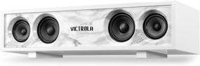 img 1 attached to Victrola Surround Glossy Bluetooth Speaker Set Of 1 White (VS-130-WHT)