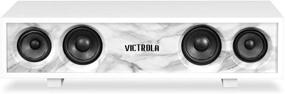 img 2 attached to Victrola Surround Glossy Bluetooth Speaker Set Of 1 White (VS-130-WHT)
