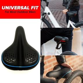 img 1 attached to 🚴 X WING Comfortable Bike Seat: Premium Bicycle Saddle Cushion for Men and Women, Guaranteed Fit for All Standard Outdoor Bikes