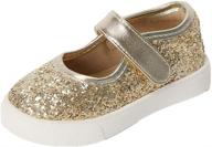 👑 sparkle like a princess: thee bron slip on casual glitter sneakers for toddler little girls logo