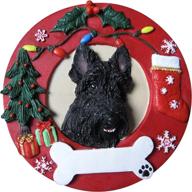 pets scottie personalized christmas ornament logo