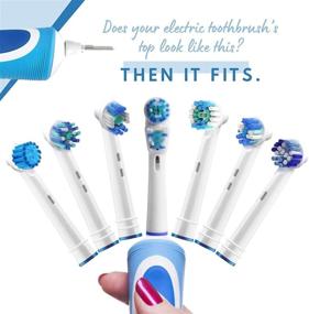 img 1 attached to 🦷 Oral B Braun Replacement Toothbrush Heads - 20 Pack, Professional Electric Toothbrush Heads Refill for Oral-B Pro 1000, 7000, 9000, 6000, 5000, 3000, Genius, Vitality, Professional, Floss+