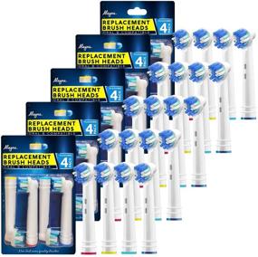 img 3 attached to 🦷 Oral B Braun Replacement Toothbrush Heads - 20 Pack, Professional Electric Toothbrush Heads Refill for Oral-B Pro 1000, 7000, 9000, 6000, 5000, 3000, Genius, Vitality, Professional, Floss+