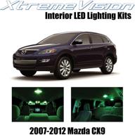 xtremevision interior led for mazda cx9 2007-2012 (10 pieces) green interior led kit installation tool tool logo