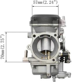 img 1 attached to 🏍️ Высокопроизводительное улучшение карбюратора для Harley Davidson Road King Twin Cam CV40 Softail Dyna Sportster XL883 XL1200