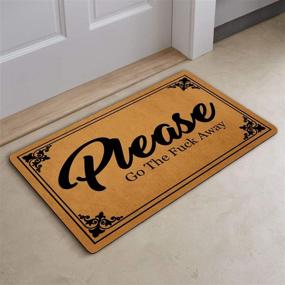 img 3 attached to 🚪 Go Away Funny Front Door Mat Entrance Floor Mat Decorative Indoor Outdoor Doormat, 23.6" x 15.7