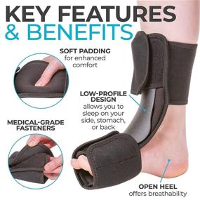 img 2 attached to 👣 BraceAbility Dorsal Night Splint: Ultimate Plantar Fasciitis Pain Relief & Achilles Tendon Stretcher Boot for Nighttime Ankle Dorsiflexion (L/XL)