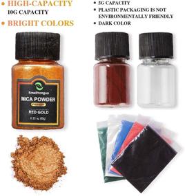 img 2 attached to 🎨 Smalltongue Mica Powder: 36 Vibrant Colors, 0.35 oz Bottles for Epoxy Resin, Lip Gloss, Soap Making, Bath Bomb & More!