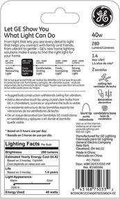 img 2 attached to 💡 GE Lighting 12165 GE 2-Pack 40W Blunt