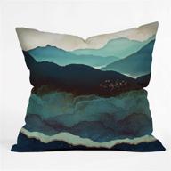 🐸 society6 indigo mountains space frog throw pillow - vibrant 18"x18" indoor decor in multi-color design логотип