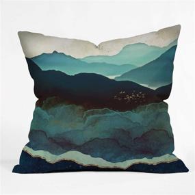 img 3 attached to 🐸 Society6 Indigo Mountains Space Frog Throw Pillow - Vibrant 18"x18" Indoor Decor in Multi-color Design