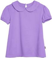 👗 stylish city threads little collar tshirt for girls: trendy clothing for your fashion-savvy princess logo