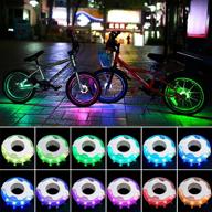 🚲 saaboon bike wheel lights: led kids balance bicycle tire hub accessories - best toy gift for boys girls teen - ages 2-12 - perfect for birthday and holiday celebrations logo