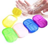 🧼 5 pcs paper soap sheets: mini disposable hand washing soap for outdoor, travel, camping, hiking logo