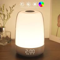 🌅 winshine touch wake up night light: sunrise simulation alarm clock & 3 ways dimmable bedside lamp for kids, rgb ambient table nightstand light with snooze timer mode and sleep aid logo