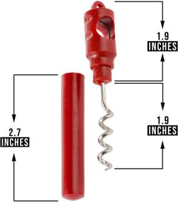 img 1 attached to 🍷 Compact Pocket Corkscrew Set of 12 - Portable Mini Wine Opener - Travel Size Manual Plastic Corkscrew for Easy Wine Bottle Opening