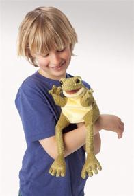 img 2 attached to 🐸 Folkmanis Funny Frog Hand Puppet: Hilariously Entertaining Toy for Kids and Adults