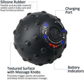 img 2 attached to Электрический массажный ролик LANDWIND: Вибрирующий массажный шар для окончательного расслабления и облегчения боли.