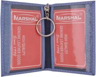 💼 premium lambskin leather credit marshal: authentic and stylish wallet for men logo