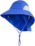 ultimate protection with connectyle kids large brim uv sun hat – neck flap & mesh fishing cap logo