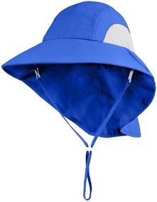 img 4 attached to Ultimate Protection with Connectyle Kids Large Brim UV Sun Hat – Neck Flap & Mesh Fishing Cap