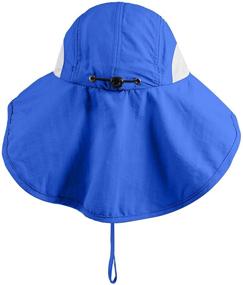 img 1 attached to Ultimate Protection with Connectyle Kids Large Brim UV Sun Hat – Neck Flap & Mesh Fishing Cap