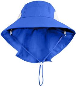 img 3 attached to Ultimate Protection with Connectyle Kids Large Brim UV Sun Hat – Neck Flap & Mesh Fishing Cap