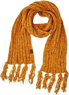 🧣 c.c exclusives chenille soft super chunky thick long big large cowl fringe scarf (sf-1815) - stay warm in style with this luxurious and trendy winter accessory! logo