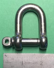 img 2 attached to 🔒 Премиальная нержавеющая сталь 316 кованая петля D-шплинт 3/8" (10мм) - морская категория Dee