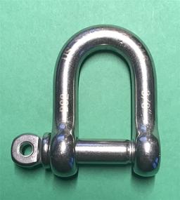 img 3 attached to 🔒 Премиальная нержавеющая сталь 316 кованая петля D-шплинт 3/8" (10мм) - морская категория Dee