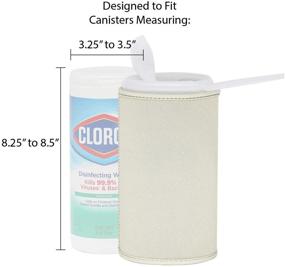 img 2 attached to 🧻 Protective Kanudle Covers for CLOROX Wet Wipes Canisters (Set of 2) - Sleeve Holders for 35 Count Canisters - Wipes Not Included