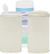 🧻 protective kanudle covers for clorox wet wipes canisters (set of 2) - sleeve holders for 35 count canisters - wipes not included logo