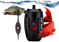 100w 200w submersible aquarium heater with temperature display and external controller for betta, frogs, newts, and turtles логотип